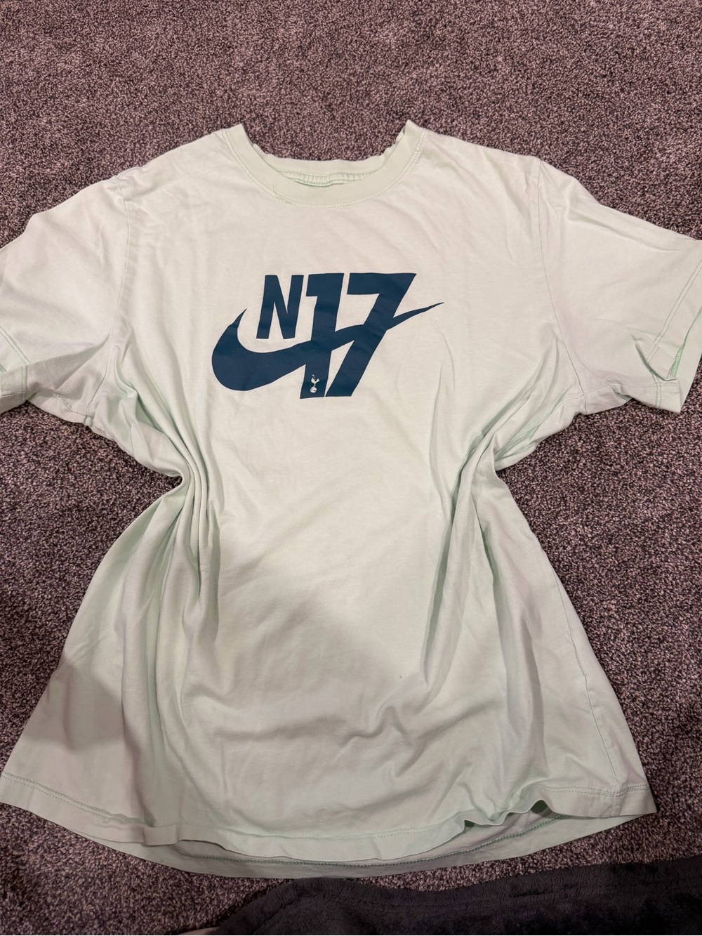 Nike Light Mint N17 Short Sleeve Tee with Navy Logo